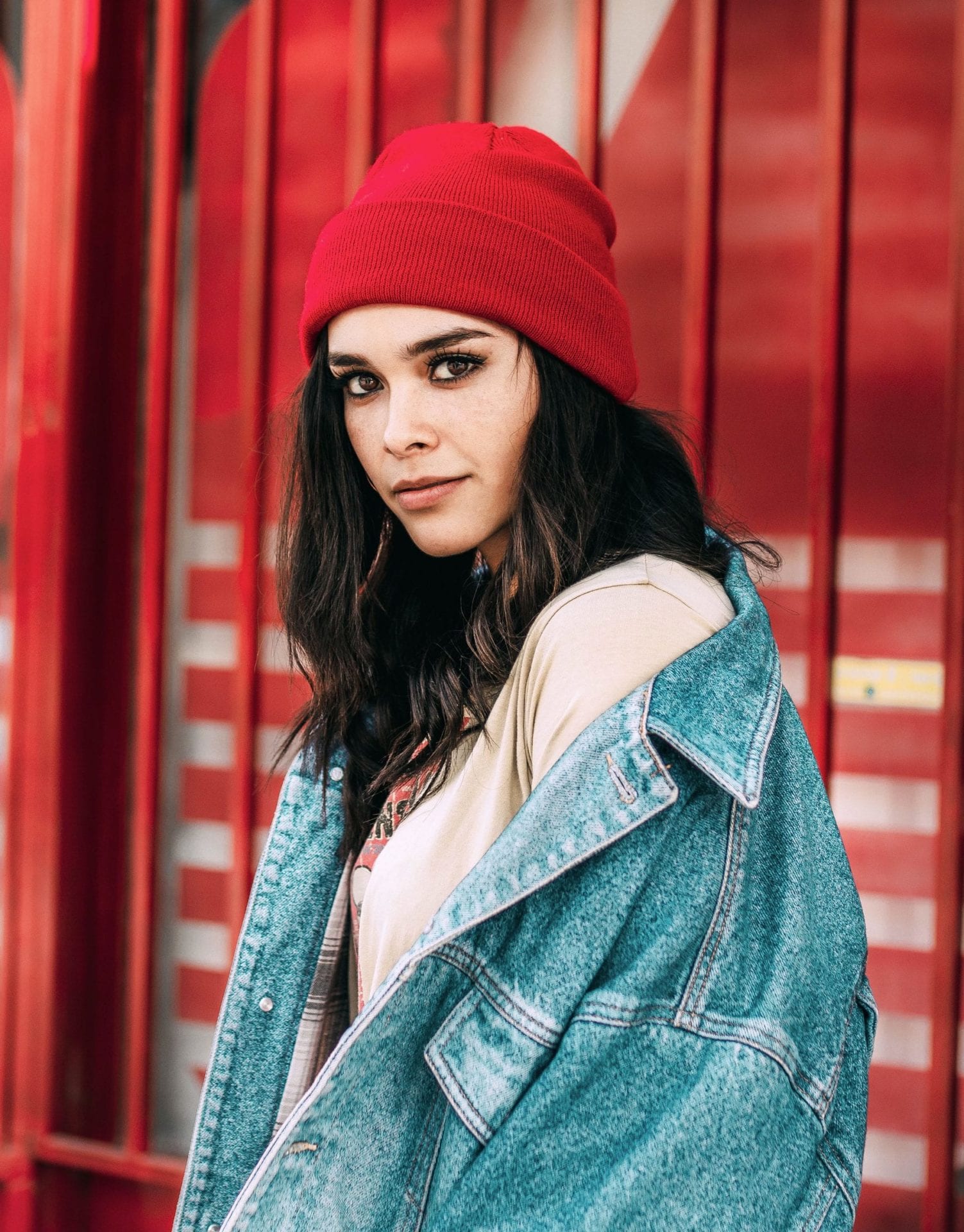 Red Wool Beanie