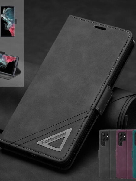 Leather Card Slot Wallet Flip Case Cover For Samsung Galaxy S24 S23 S20 FE S22 Ultra S21 Plus