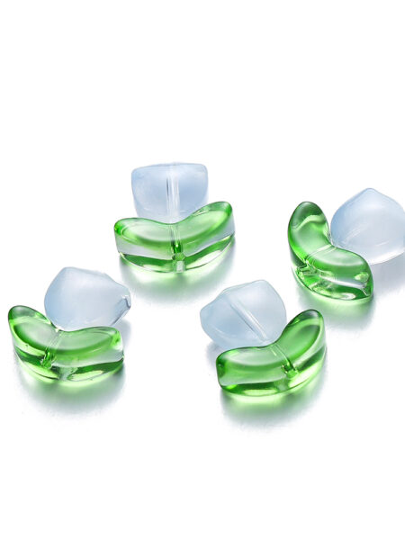 St.kunkka 10pcs/Bag 8.5x8.9mm Handmade Glass Tulip Flower Beads Charm Bead For Earring Bracelet Necklace DIY Jewelry Craft Making Accessories
