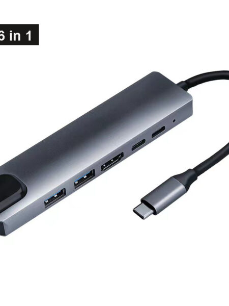 Type C Extender 8 in 1 USB HUB with HDMI Laptop Converter USB C to USB 3.0 2.0 Disk Ethernet Cable OTG Card Reader Charging Dock