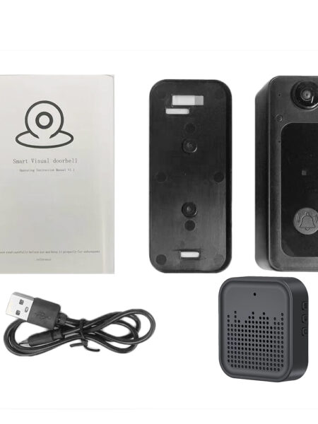 WIFI Doorbell Camera Wireless Door Bell Cam with Wide Angle Visual Indoor Chime Video Night Vision 2-Way Talk Voice Changer