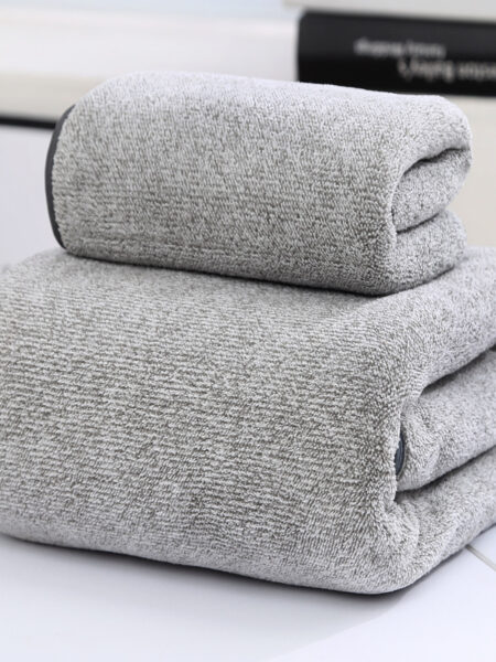 Towel, bath towel, bamboo charcoal fiber, coral velvet, household soft and absorbent dry hair towel, face towel, sports towel