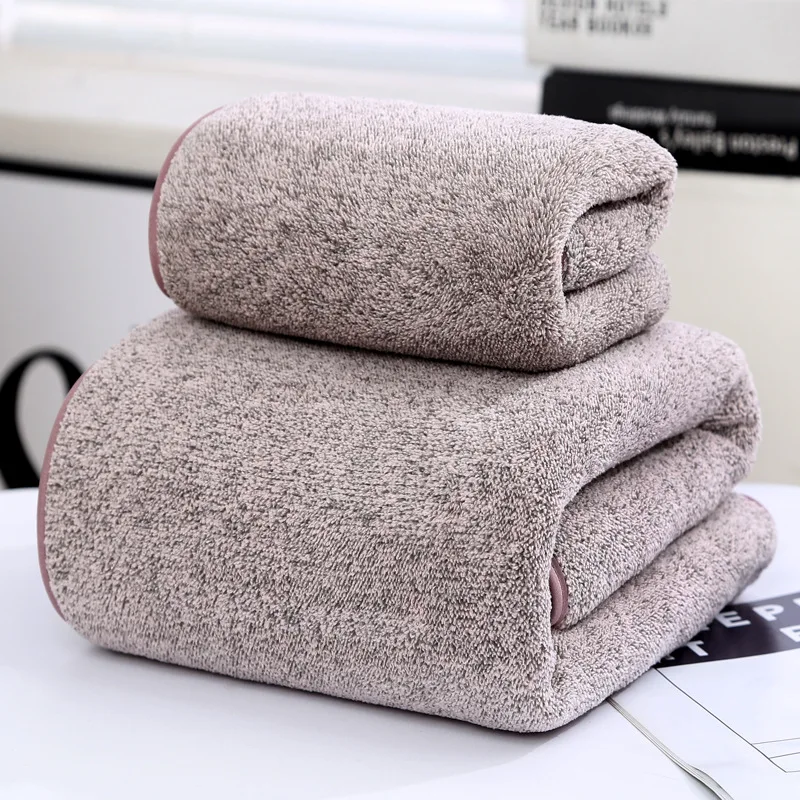 Towel, bath towel, bamboo charcoal fiber, coral velvet, household soft and absorbent dry hair towel, face towel, sports towel