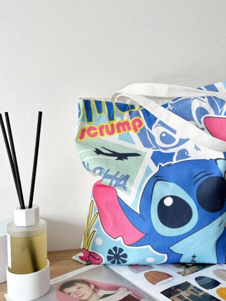 Disney Stitch Bag Crossbody Bag STITCH Cartoon Peripheral Cute Canvas Bag Shoulder Bag Lilo and Baby Same Style