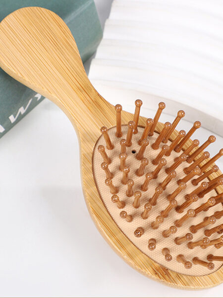 Bamboo Massage Hair Brush Anti Static Air Cushion Hair Brush Reduce Hair Loss Hair Care Styling Comb Women Styling Tools