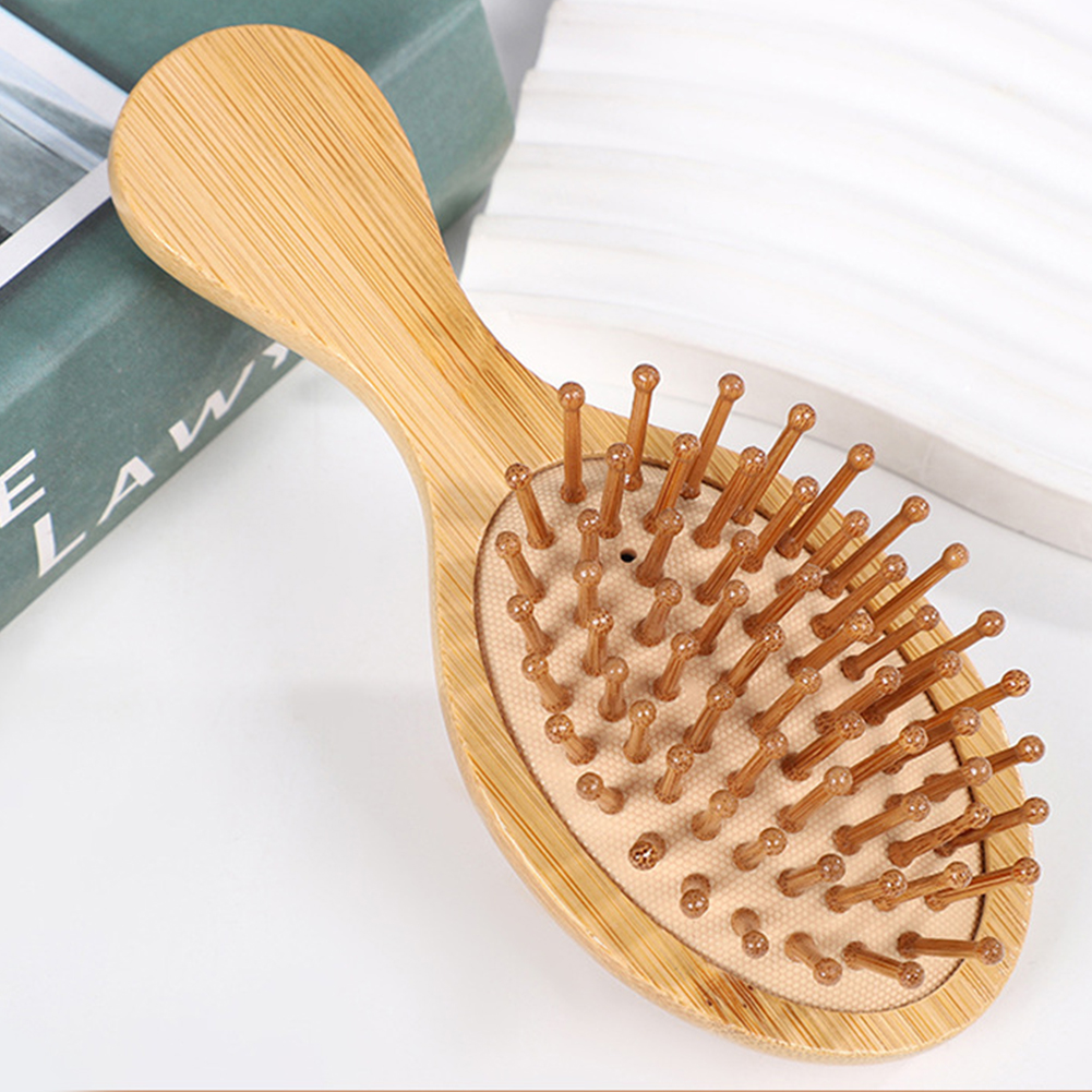 Bamboo Massage Hair Brush Anti Static Air Cushion Hair Brush Reduce Hair Loss Hair Care Styling Comb Women Styling Tools