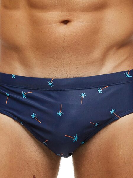 2024 New Summer Men Swimming Beach Shorts Sexy Low Waist Tight Men Swimwear Surfing Bikinis Swim Trunk Briefs Men Swimsuits