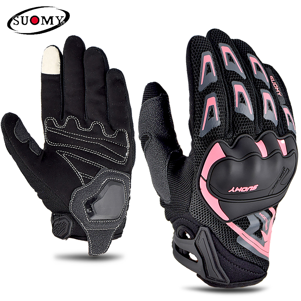 Suomy Motorcycle Gloves Summer Mesh Breathable Moto Gloves Men Women Touch Screen Motocross Gloves Touch Screen Cycling Gloves