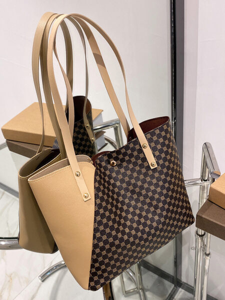 Foreign Trade Wholesale Women's Bag 2023 New Trend Fashion Shoulder Bag Personalized Contrast Tote Bag designer bags