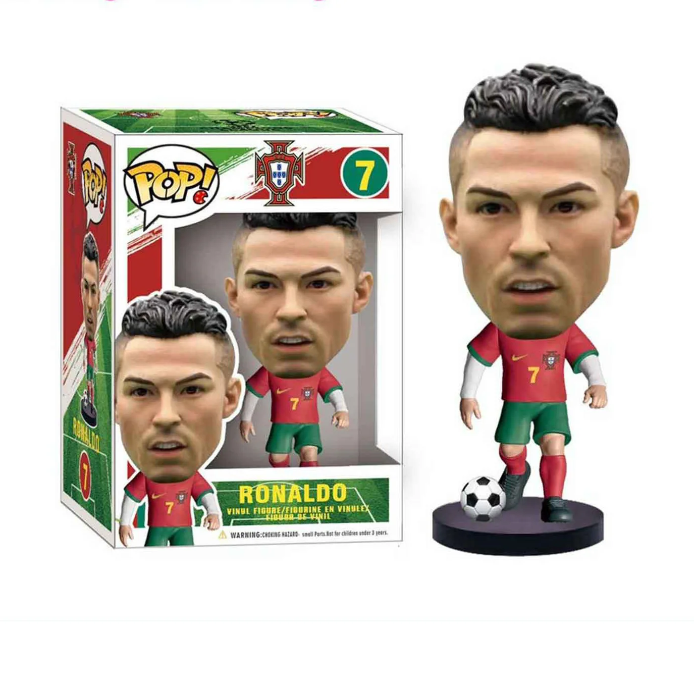 FUNKOs POP Messi Ronaldo Real Madrid Football Stars Ornaments Action Figure Collection Model Toy for Children Birthday Toy Gift