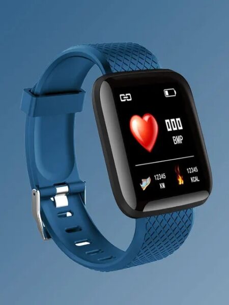 116plus-sports smart watch for men and women, waterproof bracelet accessory with heart rate and blood pressure control, compatib