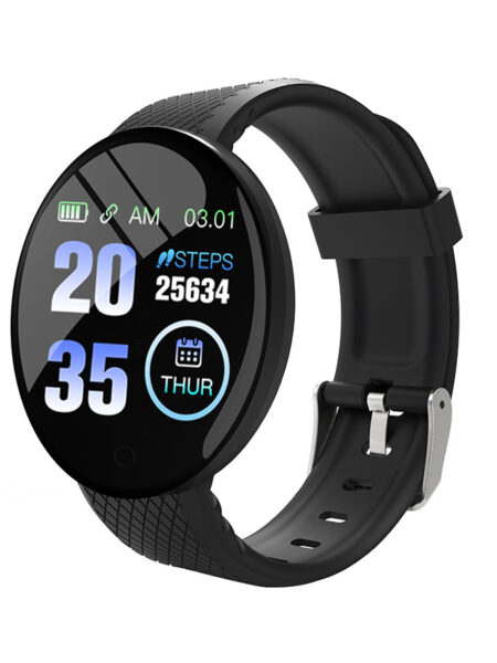D18 Bluetooth Smart Bracelet Color round Screen Heart Rate Blood Pressure Sleep Monitoring Pedometer Sports Fitness Smart Watch