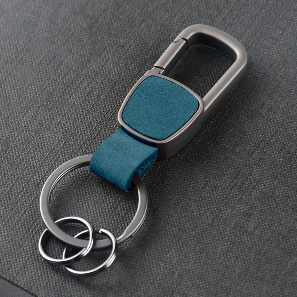 Anti Loss Car Key Buckle Unique Keys Organizer Bag Charms Leather Key Chain Pendant Metal Car Trinket Keyring Outdoor Tool