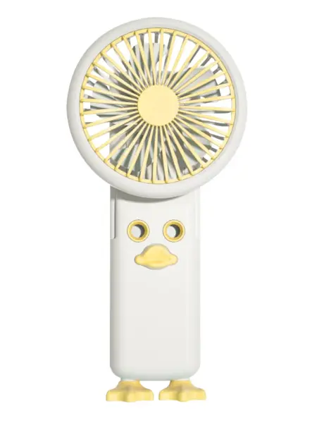 USB Charging Small Personal Fan 3 Speed Portable Handheld Mist Fan Foldable Desktop Fan Cute Duck Low Noise for Outdoor Travel