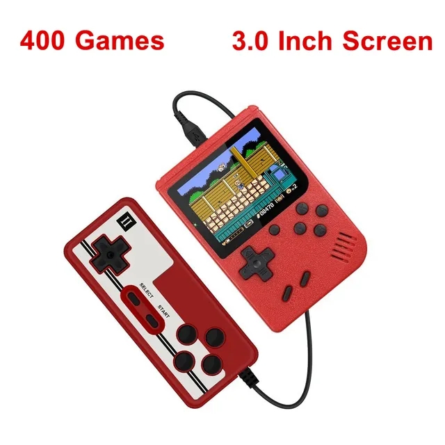 Hot Retro Portable Mini Handheld Video Game Console 8-Bit 3.0 Inch Color LCD Kids Color Game Player Built-in 400 games Kids Gift
