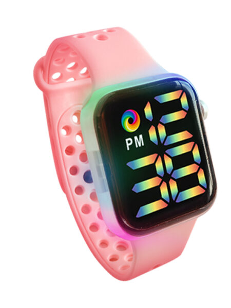 Children's Smart Electronic Watch LED Colorful Glowing Touch Screen Student Sports Watch Boys and Girls Festival Gift