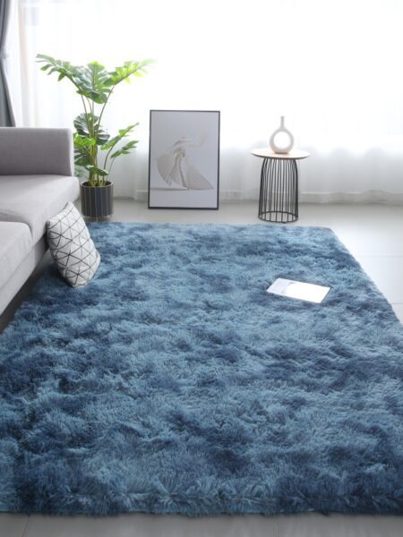 Tie-dye Soft Runner Rugs for Bedroom Living Room Plush Fluffy Mat Shag Furry Area Carpet Anti-Slip for Girls Room Home Decorat