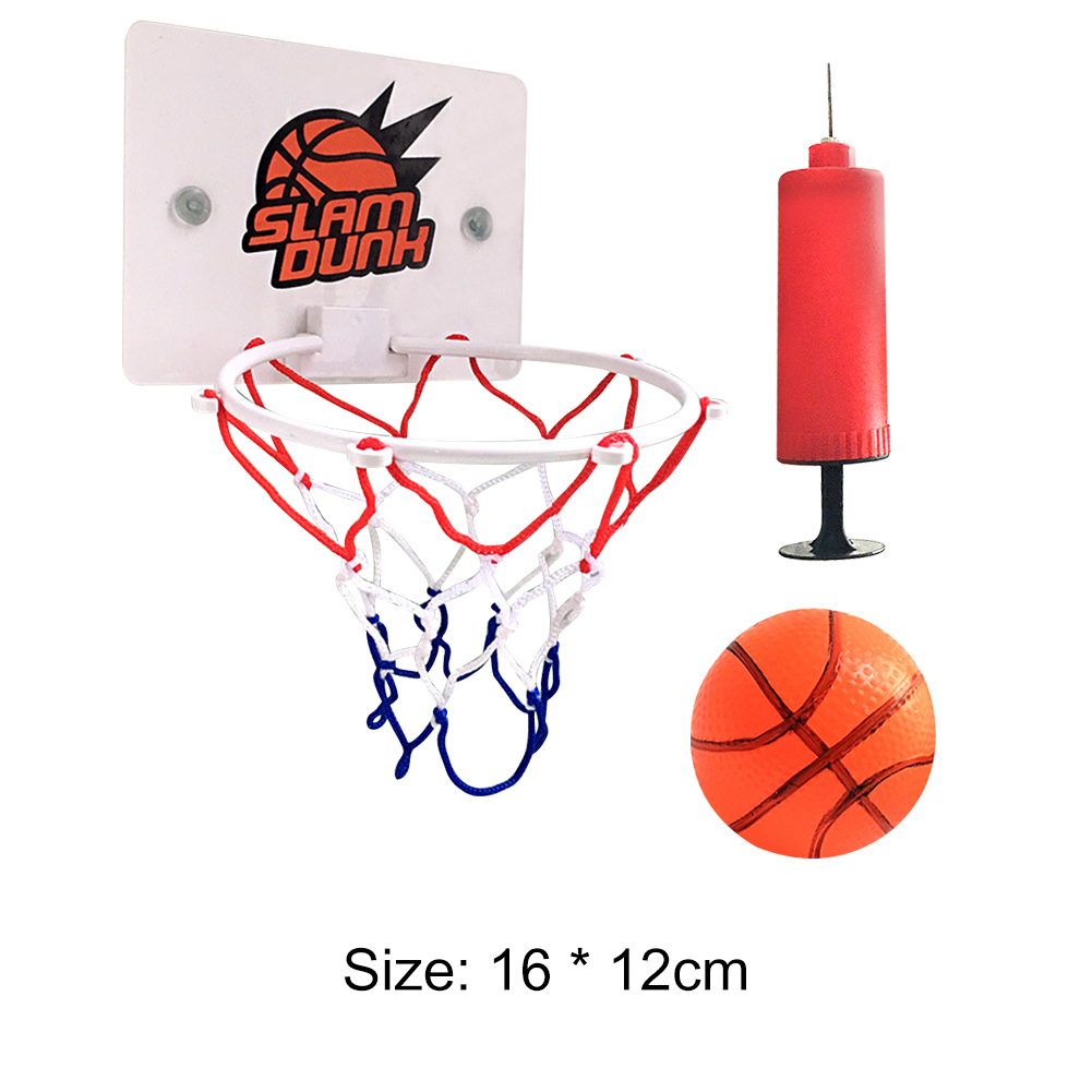 Mini Basketball Hoop Indoor Basketball Basket Kids Smooth Ball Basketball 1 Ball 1 Inflatable Pump Funny Game Toy Basketball Boy