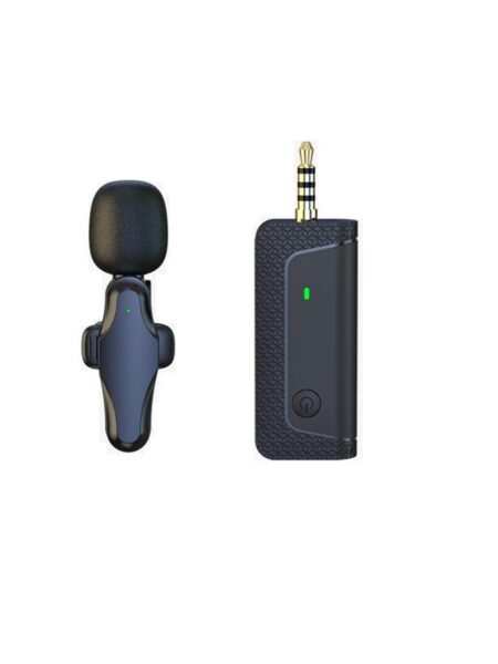 New Wireless Lavalier Microphone Portable Audio Video Recording Mini Mic For IPhone Android Live Broadcast Gaming Phone Mic