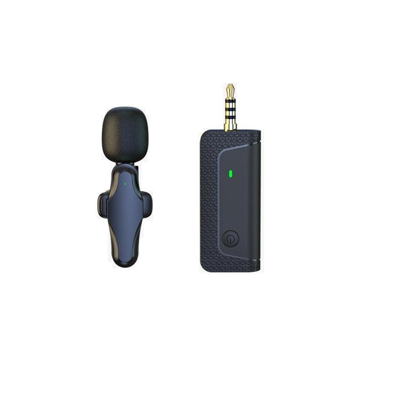 New Wireless Lavalier Microphone Portable Audio Video Recording Mini Mic For IPhone Android Live Broadcast Gaming Phone Mic