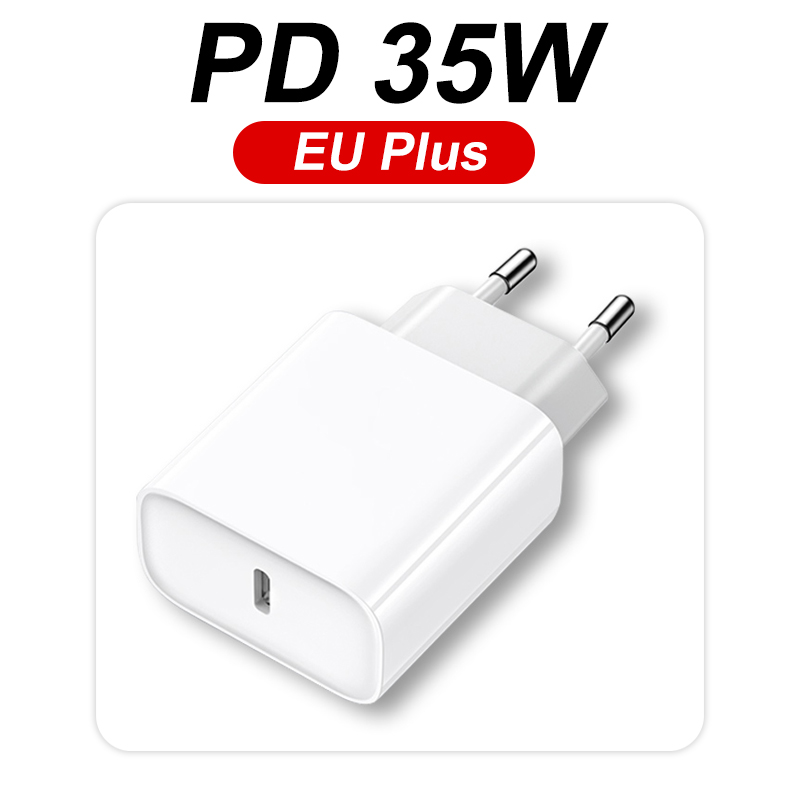 Original 35W PD USB C Fast Charger For Apple iPhone 15 Pro Max 11 12 13 14 Power Adapter X XS 8 Quick Charging Phone Accessories