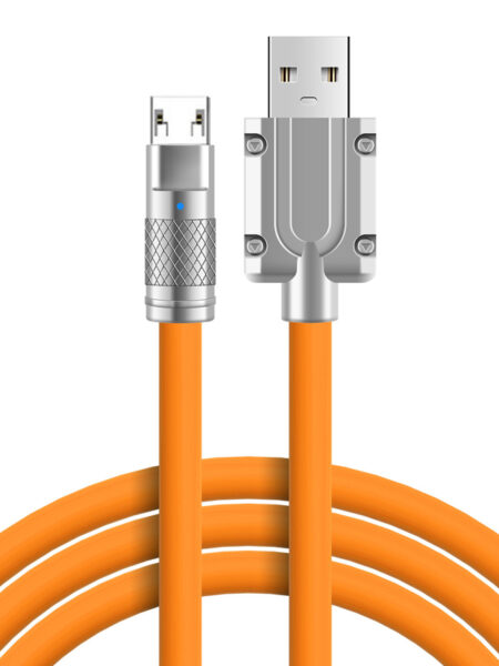120W 7A Fast Charging Micro USB Cable For Andriod Universal Mobile Phone Alloy Soft Micro Wire Quick Charge USB Data Cables Cord