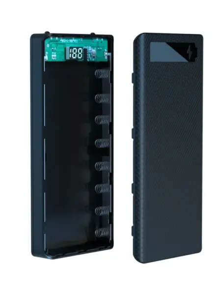 18650 Battery Holder DIY Shell Dual USB Type C Charge Powerbank Case for iPhone Xiaomi 18650 Battery Power Bank Case Storage Box