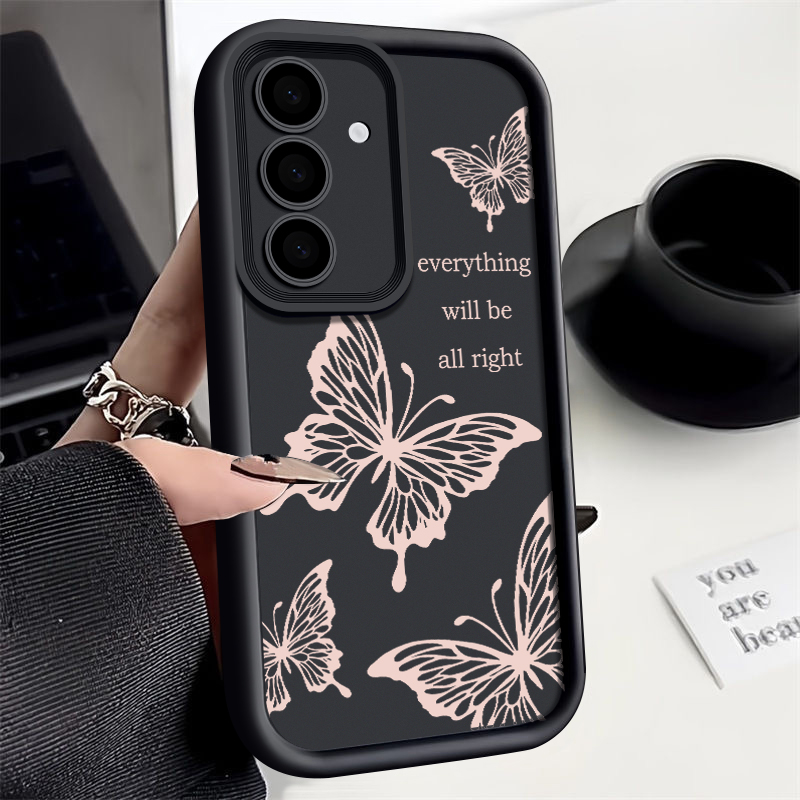 Butterfly Case For Samsung Galaxy S24 S23 S22 Ultra S21 S20 FE A14 A34 A15 A35 A52 A53 A54 5G Shockproof Silicone Soft Cover