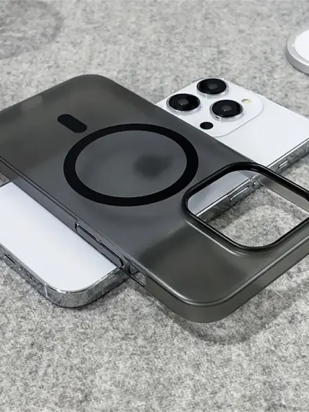 Ultra Thin Matte For Magsafe Clear Case For iPhone 14 15 Plus 13 12 Pro Max 11 Magnetic Wireless Charge Shockproof Hard PC Cover