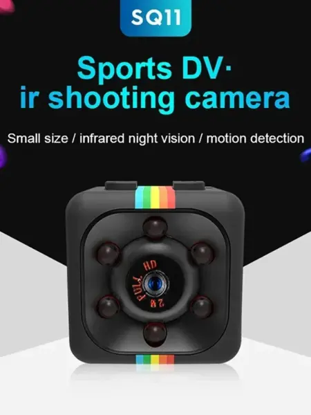SQ11 mini high-definition aerial camera for outdoor sports, mini matte device, night vision card, DIRE recording