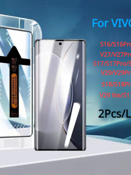2Pcs Tempered Glass For Vivo V29 lite V27Pro Full Coverage Screen Protector For VIVO S16 S17 S18 Pro S17T S17E Quick sticker box