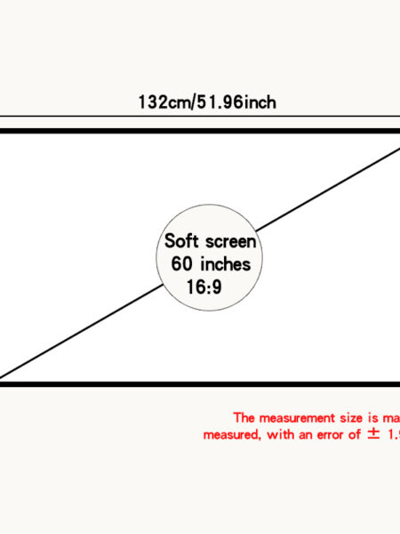 Projector Screen 16:9 Metal Anti Light Curtain Reflective Fabric Cloth For YG300 XGIMI H3 HALO Mogo Xiaomi DLP Projector