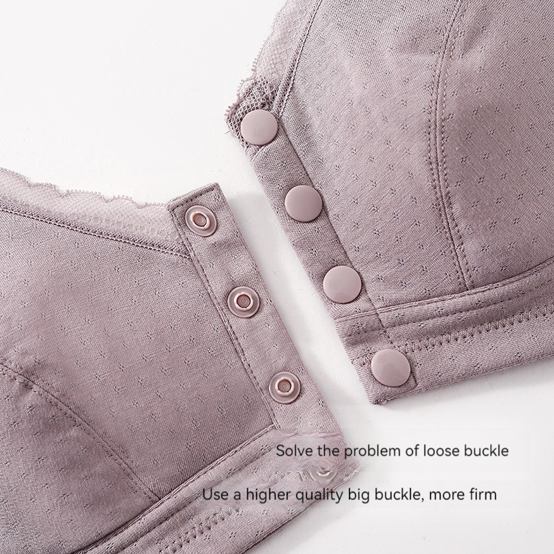 Large Size Without Steel Ring Breastfeeding Mom Push UP Beautiful Back Underwear Thin Section Breathable Adjustable Ladies Bra