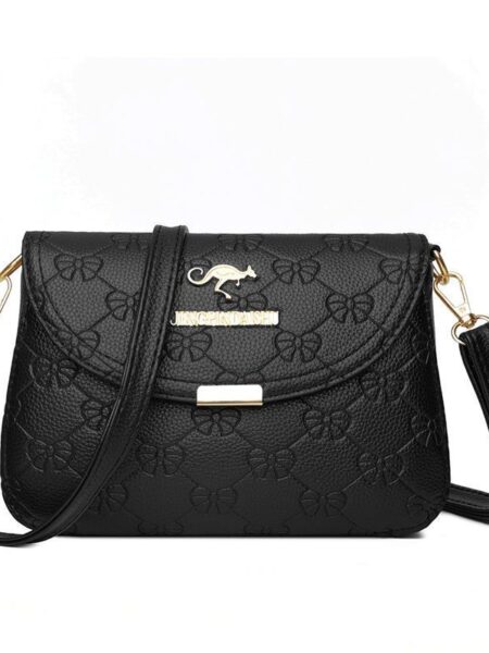 Kangaroo leather texture bag 2022 new female simple shoulder bag satchel temperament crossbody mother bag large capacity