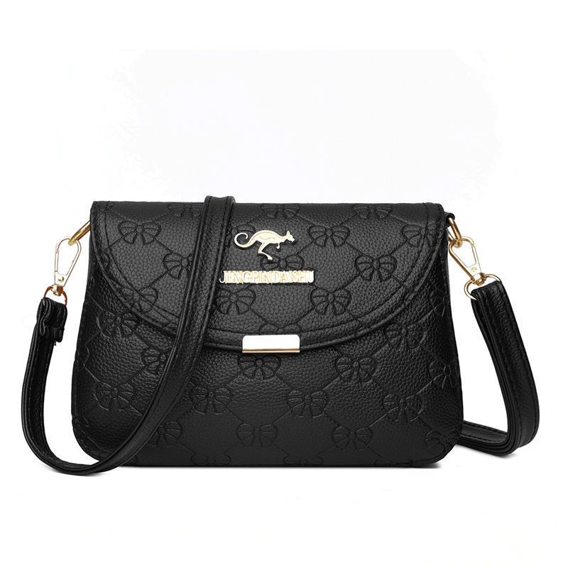 Kangaroo leather texture bag 2022 new female simple shoulder bag satchel temperament crossbody mother bag large capacity