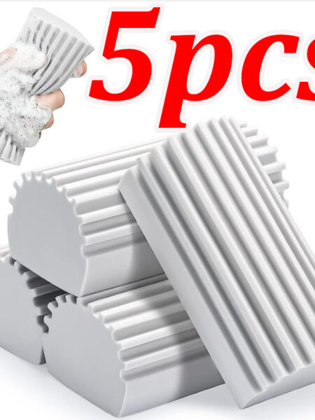 5pcs Car Damp Clean Duster Sponges Reusable Eraser Brush Blinds Window Sponge humedo Duster Cleaning Tools Auto Accessories