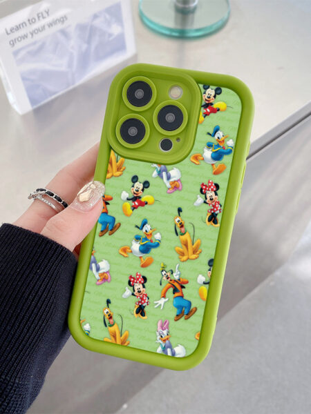 Cartoon Mickey Mouse Phone Case For iPhone 15 14 Plus 11 Pro Max 13 12 Mini XR X XS Soft Cover Fundas