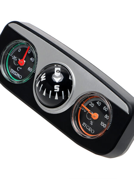 3 in 1 Guide Ball Interior Accessories For Auto Boat Vehicles Compass Thermometer Hygrometer Decoration Car Ornaments