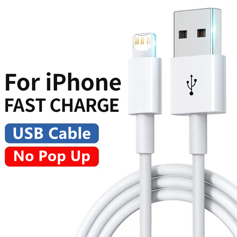 Original USB PD Cable Fast Charging Cord For Apple iPhone 15 14 13 12 11 Pro XS Max XR X 7 8 Plus iPad Air 2 USB C Charger Cable