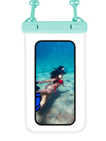 HAISSKY Full Clear Waterproof Phone Bag For iPhone 15 14 13 12 11 Pro Max 15 Plus Crossbody Lanyard Swimming Water Proof Pouch