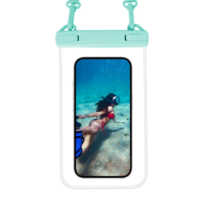 HAISSKY Full Clear Waterproof Phone Bag For iPhone 15 14 13 12 11 Pro Max 15 Plus Crossbody Lanyard Swimming Water Proof Pouch