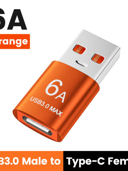 NNBILI 6A OTG USB Type C Adapter USB 3.0 Male To USB C Adapter OTG For Samsung Xiaomi Huawei Laptop USBC Earphones Converter