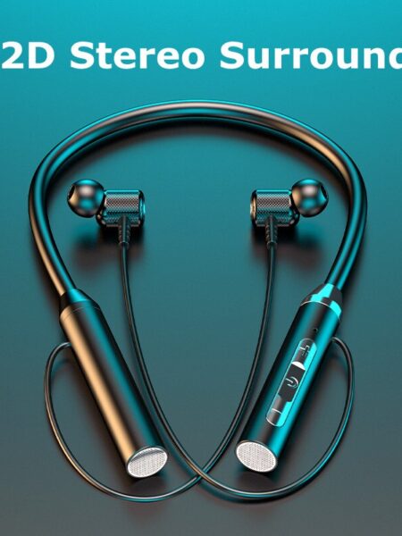 Wireless Headphones Bluetooth 5.0 Neckband Earphones Silicone Hifi 9D Stereo Sports Headset Halter Waterproof Magnetic Earbuds