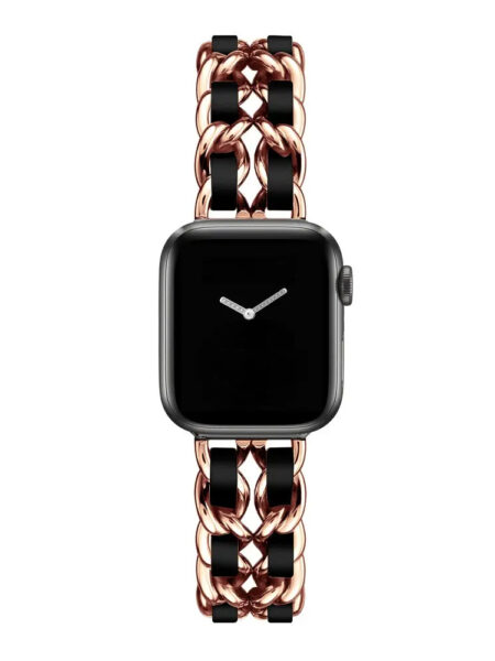 Luxury Metal Leather Strap For Apple Watch Band 49mm 41mm 45mm 38mm 42mm 44mm 40mm Women Bracelet For iWatch Ultra 8 7 SE 6 5 4