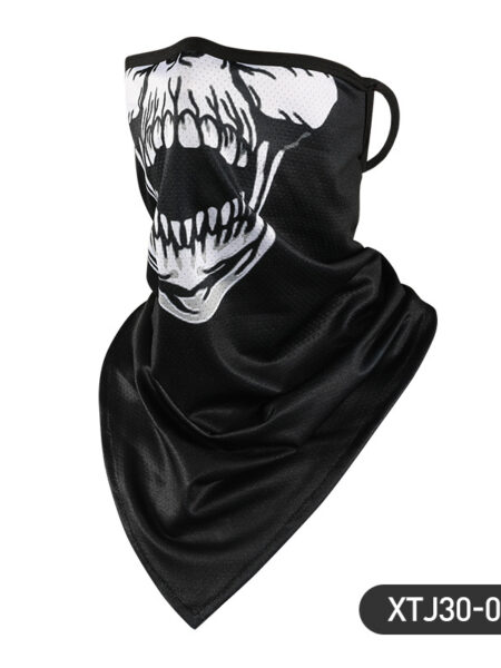 Summer Cold Ice Motorcycle Face Mask Men Skull Cap Balaclava Headwrap Bandana Face Shield Running Cycling Outdoor Sports Scarves