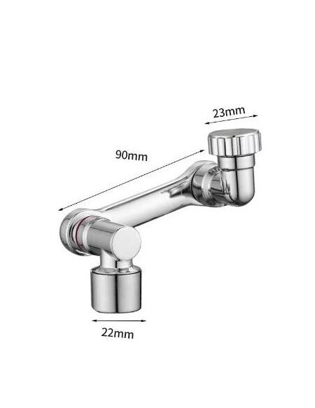 1080 Universal Rotation Faucet Extender Sprayer Head Kitchen Robot Arm Extension Faucets Mixer Aerator Bubbler Water Tap Nozzle