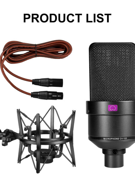 TLM-103 XLR Condenser Microphone, Professional Cardioid Studio Mic for Recording, Podcasting, Voice Over, Streaming, Home Studio