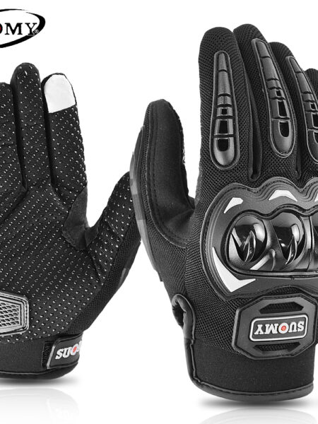 Suomy Motorcycle Gloves Summer Mesh Breathable Moto Gloves Men Women Touch Screen Motocross Gloves Touch Screen Cycling Gloves