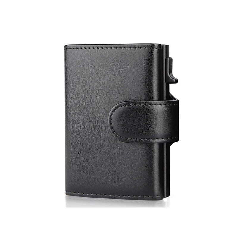 Rfid Microfiber Leather Men Wallets Fashion Card Holder Trifold Wallet Money Bags Smart Slim Thin Coin Pocket Wallet Purse
