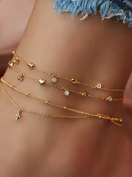 FNIO Bohemia Chain Anklets for Women Foot Accessories 2021 Summer Beach Barefoot Sandals Bracelet ankle on the leg Female